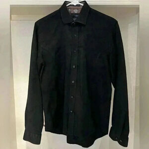 Eight X Calvaria Limited Edition Jacquard Button Down Shirt - Black -Size Small